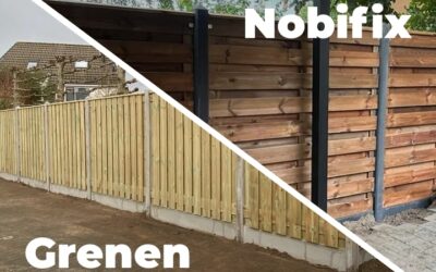 Grenen of Nobifix schutting laten plaatsen
